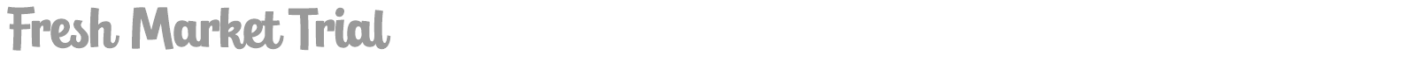 Fresh Market font preview